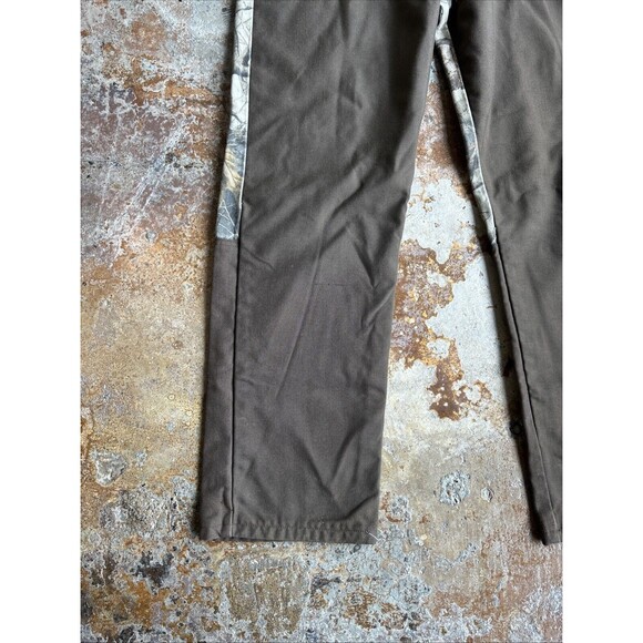 Vtg Wrangler Pro Grear Brush Guard Realtree Canvas Camo Hunting Jeans Men 38x32 - Picture 4 of 8